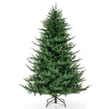Costway Pre-lit Christmas Tree with 280 Warm White LED Lights and 8 Lighting Modes-7 ft - Color: Green - Size: 7 ft
