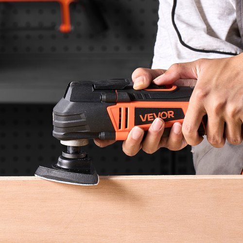 Multitool Oscillating Tool, 4Amps Electric Oscillating Multi Tool Corded with 6 Variable Speeds 7000 - 19000 OPM, 3.2? Oscillating Angle, 13PCS Saw Accessories, LED Work Light & Tool Bag