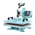 Heat Press Machine, 12 x 15 inch, 5 in 1 Heat Transfer Machine with 30 oz Tumbler Press, 360? Swing Away T-Shirt Pressing, Digital Precise Control, for T-Shirts/Mugs/Hats/Plates, Green
