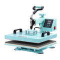 Heat Press Machine, 15 x 15 inch, 5 in 1 Heat Transfer Machine with 30 oz Tumbler Press, 360? Swing Away T-Shirt Pressing, Digital Precise Control, for T-Shirts/Mugs/Hats/Plates, Green