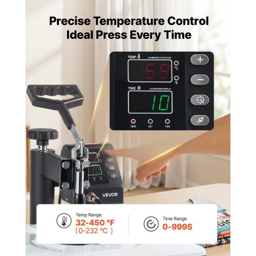 Heat Press Machine 12 x 15 in 5-in-1 Combo Sublimation Press Machine, Heat Up Fast and Even, Digital Precise Time and Temp Control, Multi-Function, for T-Shirts, Mugs, Tumblers, Caps, Plates