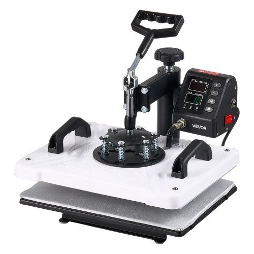 Heat Press Machine 12 x 15 in Sublimation Press Machine Swing Away, Heat Up Fast and Even, Digital Precise Time and Temperature Control, for T-Shirts, Canvas Tote Bags, Pillowcases, Socks