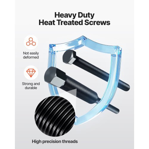 Power Steering Pump Pulley Puller/Installer Tool Set, Compatible with Ford, GM V6, and VW Vehicles, Pump Pulley Remover Installer Tools, for Removing and Installing Power Steering Pump Pulleys