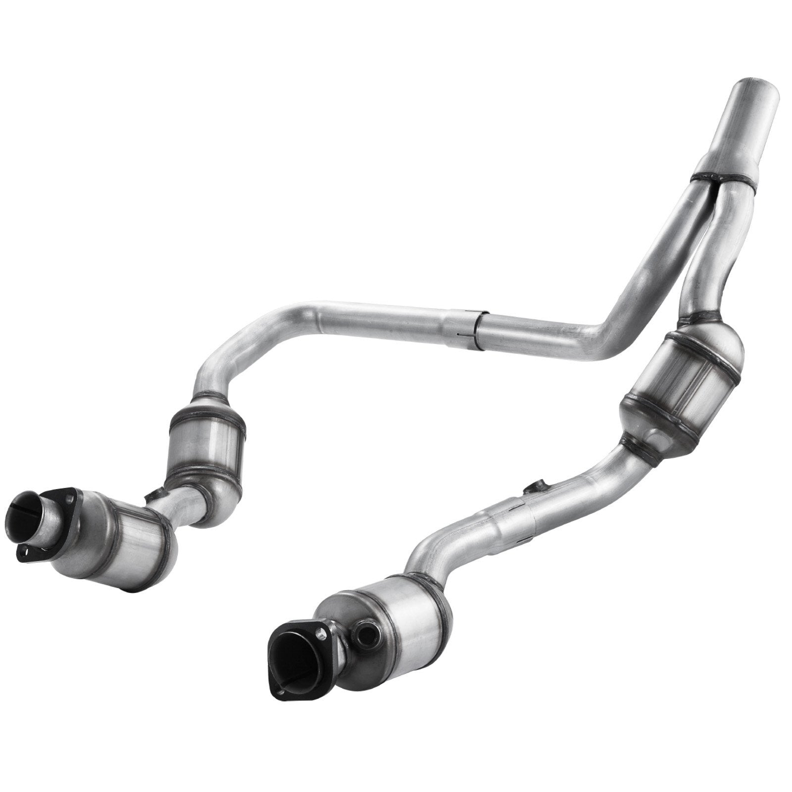 Catalytic Converter, 2 Pack, Compatible with 2007-2009 Jeep Wrangler 3.8L V6, Front, Right, Replacement OE 50482, Stainless Steel Material High Flow Converter, for Exhaust Gas Purification