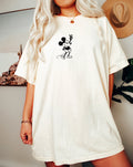 Steamboat Willie Peace Sign Mouse Shirt Tshirt Tee Family Vacation Shirt Comfort Colors Tee Oversized Tee