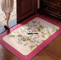 Specifications: Horizontal version, Style: A-100x120cm, Szie:  - Leather Floor Mat For The Front Door Waterproof And Non-slip For Home Use