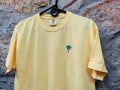 Embroidered Palm Tree Cropped Tee Boxy Tshirt Women's Shirts Vacation Beach Bum Summer Shirt Ocean Comfort Colors Oversized T-shirt Shirt