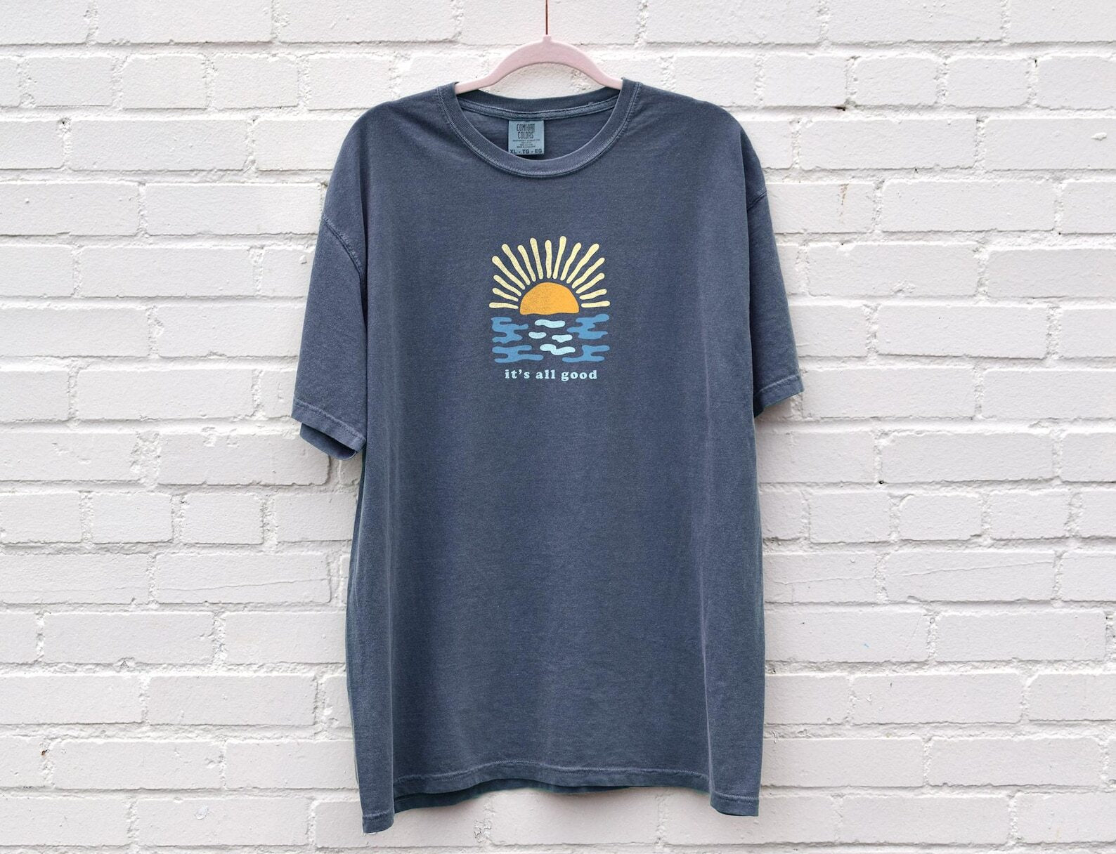 Summer T-shirts Sun Sea T Shirt Summer Beach Tee Ocean Oversized It's All Good Vacation Tshirt Comfort Colors Unisex Graphic Tees T-shirt