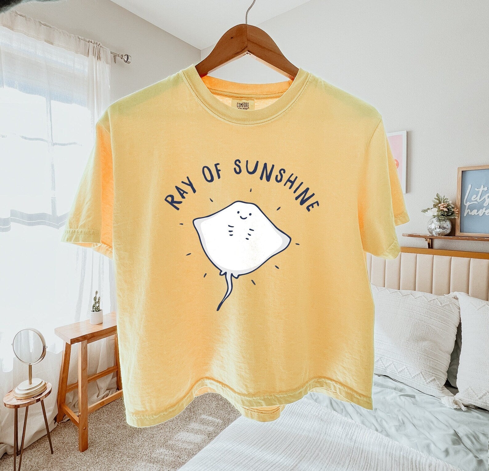 Stingray Manta Ray Cropped Boxy T Shirt Funny Pun Stingray Tshirt Gift Gifts T-shirt Ocean Shirt Comfort Colors Summer Sea Oversized Tee